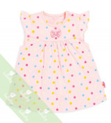 Áo sơ sinh chữ A cộc tay Lullaby TN NH01-18 (chấm bi)