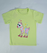 Áo sơ sinh tay ngắn cổ tròn IQ Baby bé gái (màu trắng)