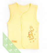 Áo gile sơ sinh 2 lớp Lullaby (màu vàng)