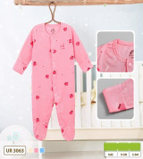 Body sơ sinh liền lộn tay lộn chân Petit in họa tiết Uala UR3063