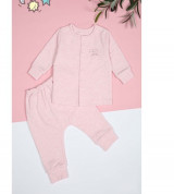 Bộ sơ sinh dài tay cúc giữa cotton nhung New Moon