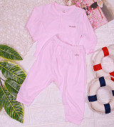 Bộ quần áo sơ sinh dài tay Noubaby (màu hồng)