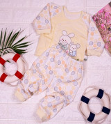 Bộ quần áo sơ sinh băng lông cúc giữa 629008 (3-18M)