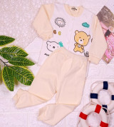 Bộ quần áo sơ sinh dài tay cúc giữa A552 (3-12M)