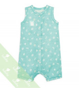 Body romper xô Lullaby bé trai sơ sinh (xanh mỏ neo)