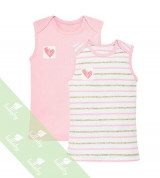 Áo sơ sinh sát nách vai chồm Lullaby NH25-17 (hồng)