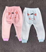 Quần nỉ sơ sinh mông thú lót bông (6M+)