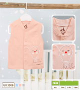 Áo gile sơ sinh họa tiết bóng đèn Uala UR3308