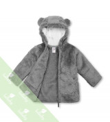 Áo khoác lông sơ sinh Lullaby NH09-18 (màu ghi)