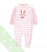 Body liền quần băng lông sơ sinh Lullaby NH07-18 (màu hồng)