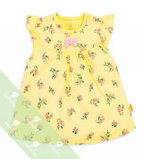 Áo sơ sinh chữ A cộc tay Lullaby TN NH01-18 (vàng hoa)