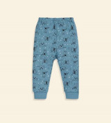 Quần dài sơ sinh đáp đũng Lullaby NH17_19 (xanh)