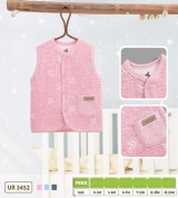 Áo gile sơ sinh chần bông Uala UR3452 (nhiều màu)