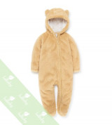 Body sơ sinh liền tất băng lông Lullaby NH11-18 (màu vàng)