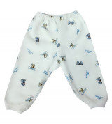 Quần dài sơ sinh mặc bỉm cún xanh IQ Baby