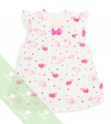 Áo sơ sinh chữ A cộc tay Lullaby TN NH01-18 (hồng mây)