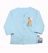 Áo sơ sinh dài tay Baby Mommy ALD0040 cúc giữa (màu)