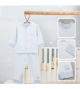 Bộ dài tay kẻ cúc giữa Uala UR3200