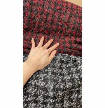 Dạ tweed kim tuyến họa tiết răng sói 180k/2m khổ 1,5