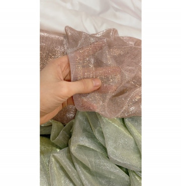 Lưới nhũ mềm đanh xuôn rũ gian nhẹ ko ngứa 149k/6m khổ 1,5