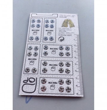 Vỉ 36 nút bấm áo dài galaxy giá 1 vỉ