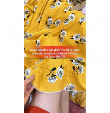 Trượt hoa vàng mềm đẹp 140k/kg 3,7mx1,5