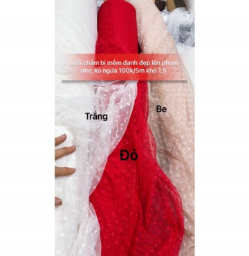 Lưới chấm bi cao cấp 100k/5m khổ 1.7