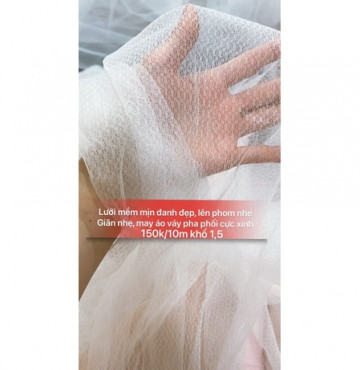 Lưới trắng cao cấp mề đanh đẹp 149k/5m khổ 1,5