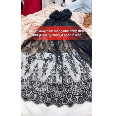 Ren khoang đen mềm đẹp 100k/1khoang 3mx1,4 chân 2 đầu