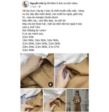 Dạ chun vàng bò 130k/kg mềm đanh đẹp