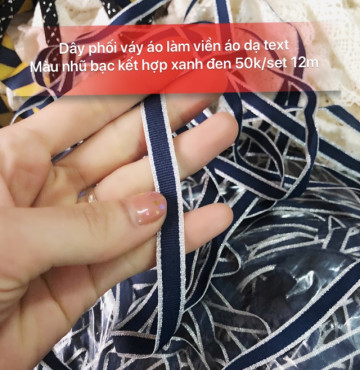 Dây phối kim tuyến 50k/set 12m khổ 1cm