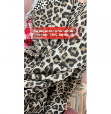 Dạ lông da báo mềm đanh đẹp 175k/2,5m khổ 1,5