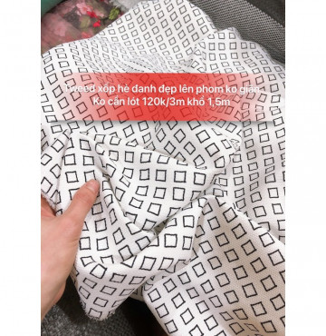 vải tweed xốp đanh đẹp lên phom 120k/3m khổ 1,5