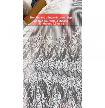 Ren khoang trắng kem 175k/4 khoang mỗi khoang 1,2mx1,5