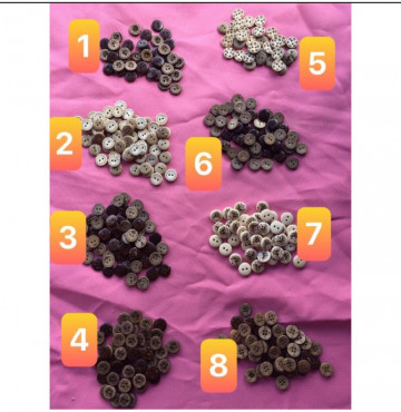 100 nút dừa 2 mặt nhiều mẫu