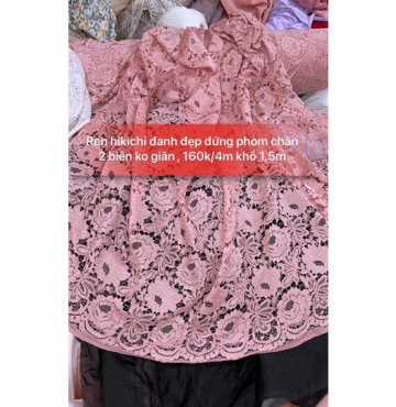 Ren hikichi hoa hồng đanh đẹp 160k/4m khổ 1,5