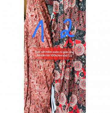 vải lụa cát 100k/4m khổ 1,5