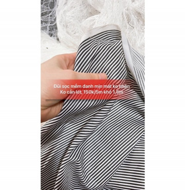 Đũi sọc mềm đanh mát ko cần lót ko nhăn 150k/5m khổ 1,5
