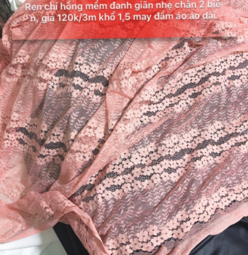 Ren chỉ mềm giãn nhẹ 120k/3m khổ 1,5