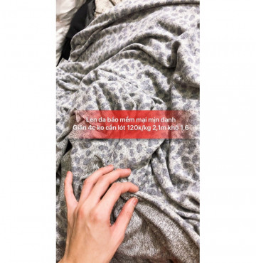 vải len da báo combo 2kg