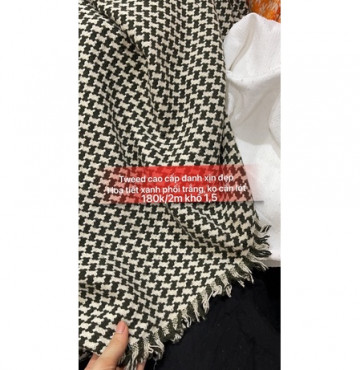Dạ tweed kim tuyến cao cấp 180k/2m khổ 1,5