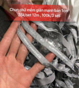 Chun chữ mềm giãn 35k/set 12m bản 1cm
