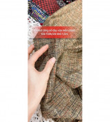 tweed công sở nâu vàng 2,5m 190k khổ 1,5