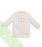 Áo sơ sinh Lullaby vai chồm bé trai (màu be)