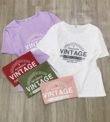 bán buôn áo thun nữ cổ tròn thun xược gỗ in chữ