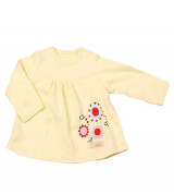 Áo  chữ A sơ sinh Lullaby tay dài bé gái (màu vàng)