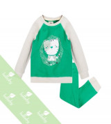 Bộ Pijama sơ sinh raglan Lullaby dài tay bé gái