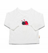 Áo sơ sinh Lullaby cài chéo (trắng)