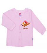 Áo sơ sinh dài tay cổ 2 phân Lovemom (màu hồng)