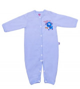 Body sơ sinh dài tay liền quần Lovemom (xanh dương)